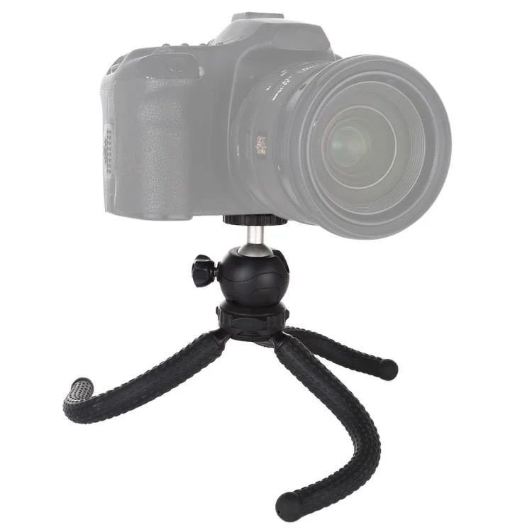 PU435_5.webp PULUZ Mini Octopus Flexible Tripod Holder with Ball Head for SLR Cameras, GoPro, Cellphone, Size: 25cmx4.5cm - Image 6