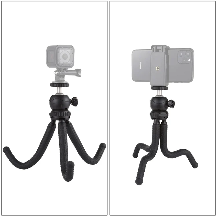 PU435_6.webp PULUZ Mini Octopus Flexible Tripod Holder with Ball Head for SLR Cameras, GoPro, Cellphone, Size: 25cmx4.5cm - Image 7