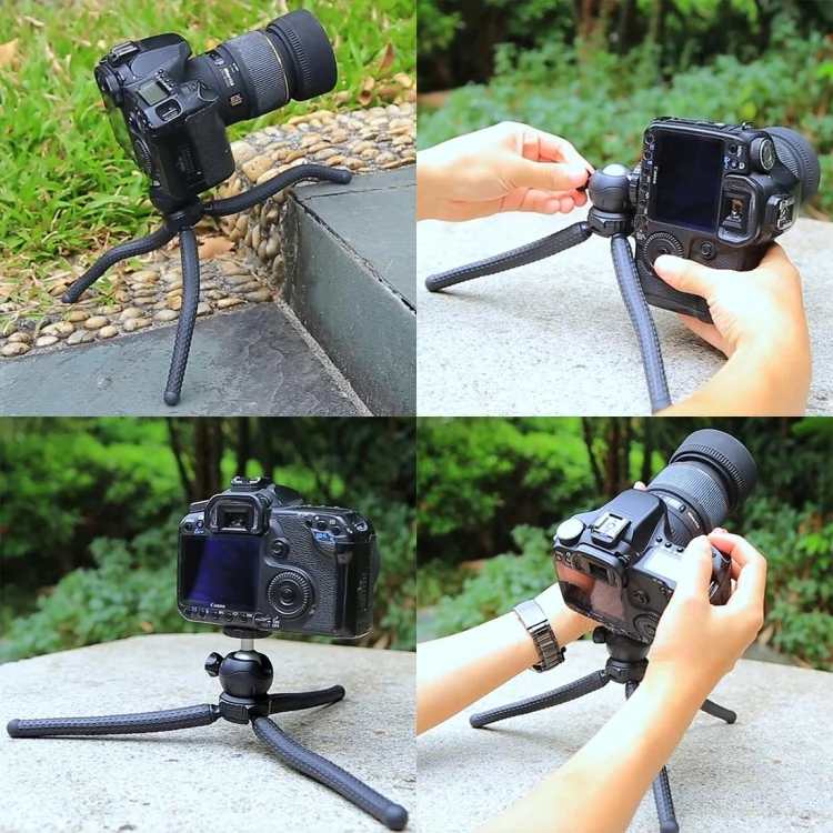 PU435_9.webp PULUZ Mini Octopus Flexible Tripod Holder with Ball Head for SLR Cameras, GoPro, Cellphone, Size: 25cmx4.5cm - Image 10