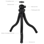 PULUZ Mini Octopus Flexible Tripod Holder with Ball Head for SLR Cameras, GoPro, Cellphone, Size:30cmx5cm - Image 4