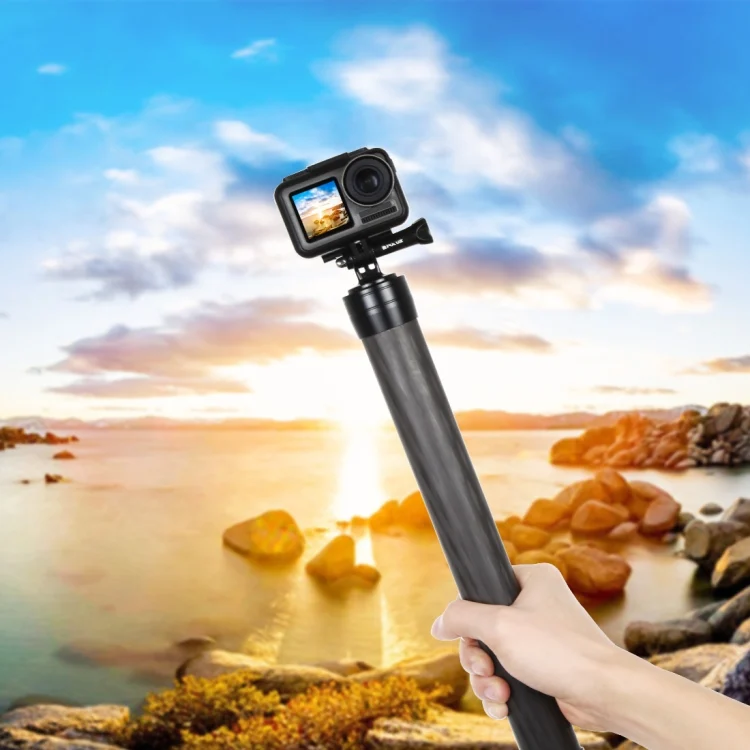 PU438B_5.webp PULUZ Carbon Fiber Extension Monopod Pole Rod Extendable Stick for DJI / MOZA / Feiyu V2 / Zhiyun G5 / SPG Gimbal, Length: 35cm - Image 7