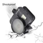 PULUZ Housing Shell CNC Aluminum Alloy Protective Cage with 52mm UV Lens for GoPro HERO8 Black - Image 4