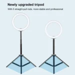 PULUZ 1.65m Height Tripod Mount Holder for Vlogging Video Light  Live Broadcast Kits - Image 5