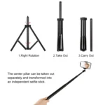 PULUZ 1.65m Height Tripod Mount Holder for Vlogging Video Light  Live Broadcast Kits - Image 6
