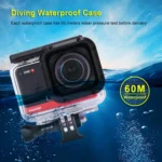 PULUZ 60m Underwater Depth Diving Case Waterproof Camera Housing for Insta360 ONE R 4K Wide-angle Edition - Image 5