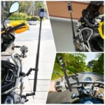 PULUZ Motorcycle Dual-heads Crab & Single Heads Clamps Handlebar Fixed Mount 150cm Selfie Stick - Image 7