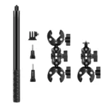 PULUZ Motorcycle Dual-heads Crab & Single Heads Clamps Handlebar Fixed Mount 150cm Selfie Stick - Image 8