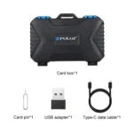 PULUZ Card Reader + 22 in 1 Memory Card Case for 1Standard SIM + 2Micro-SIM + 2Nano-SIM + 3CF + 7SD + 6TF + 1CARD PIN - Image 19