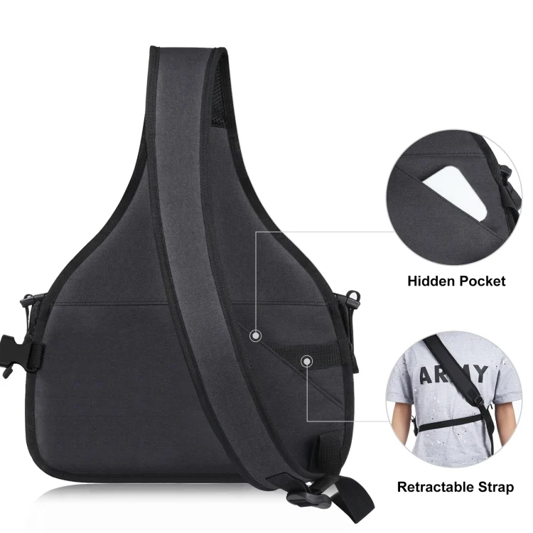PU5014B_2.webp PULUZ Triangle Style SLR Camera Bag Sling Waterproof Backpack Shoulder Messenger Bags with Removable Lens Bag - Image 3