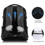 PULUZ Outdoor Portable Waterproof Scratch-proof Dual Shoulders Backpack Handheld PTZ Stabilizer Camera Bag with Rain Cover for Digital Camera, DJI Ronin-SC / Ronin-S - Image 5