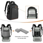 PULUZ Outdoor Portable Waterproof Scratch-proof Dual Shoulders Backpack Handheld PTZ Stabilizer Camera Bag with Rain Cover for Digital Camera, DJI Ronin-SC / Ronin-S - Image 6