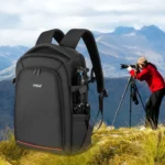 PULUZ Outdoor Portable Waterproof Scratch-proof Dual Shoulders Backpack Handheld PTZ Stabilizer Camera Bag with Rain Cover for Digital Camera, DJI Ronin-SC / Ronin-S - Image 8