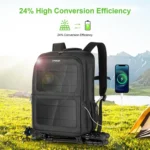 PULUZ Solar Power Outdoor Portable Camera Dual Shoulders Backpack Laptop Bag - Image 10