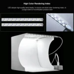 20cm Include 2 LED Panels Folding 1100LM Light Studio Box - Image 6