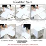 20cm Include 2 LED Panels Folding 1100LM Light Studio Box - Image 10