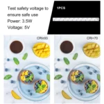 PULUZ 20cm Folding Portable 550LM Light Photo Lighting Studio Shooting Tent Box Kit with 2 Colors Backdrops (Black, White), Unfold Size: 24cm x 23cm x 23cm - Image 5