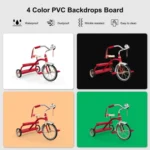 PULUZ 40cm Folding 72W 5500K Studio Shooting Tent Soft Box Photography Lighting Kit with 4 Colors (Black, Orange, White, Green) Backdrops - Image 4