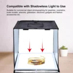 PULUZ Photo Studio Light Box Portable 60 x 60 x 60 cm Light Tent LED 5500K White Light Dimmable Mini 36W Photography Studio Tent Kit with 6 Removable Backdrops (Black Orange White Green Blue Red) - Image 11