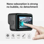 PULUZ for GoPro HERO12 Black /11 Black /10 Black /9 Black Lens + LCD Display 9H 2.5D Tempered Glass Film - Image 6