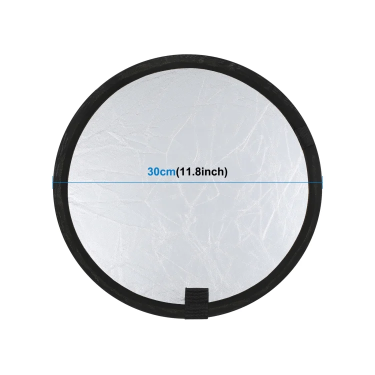 PU5103_1.webp PULUZ 30cm 2 in 1 Silver / Gold Folding Photo Studio Reflector Board - Image 2