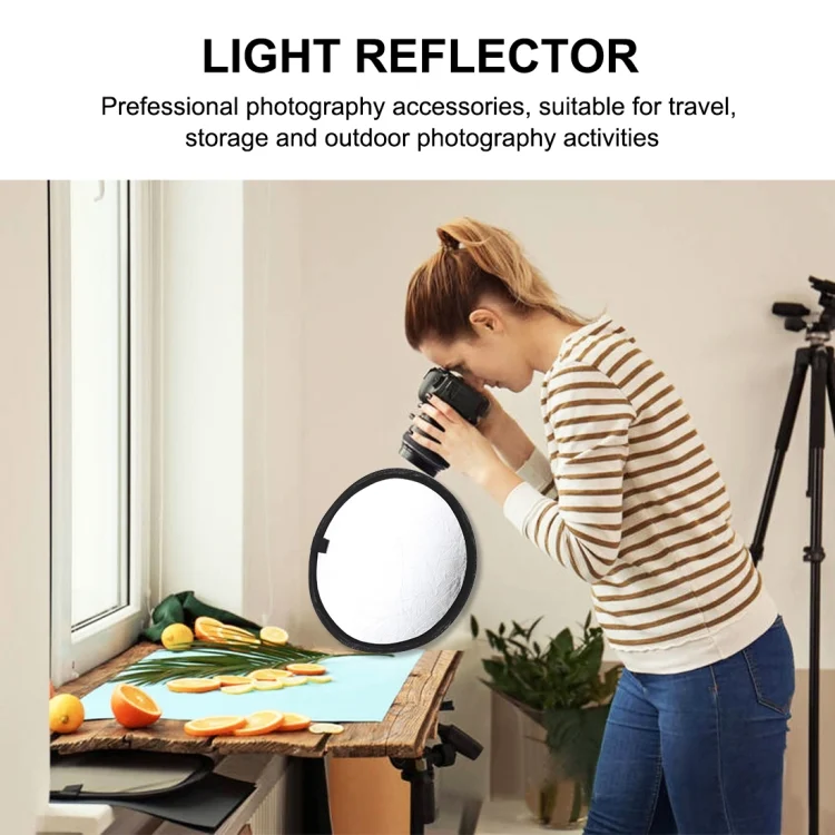 PU5103_5.webp PULUZ 30cm 2 in 1 Silver / Gold Folding Photo Studio Reflector Board - Image 6