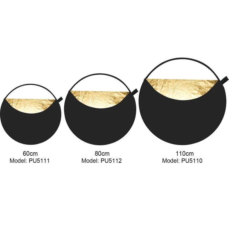 PU5112_9.webp PULUZ 80cm 5 in 1 (Silver / Translucent / Gold / White / Black) Folding Photo Studio Reflector Board - Image 10