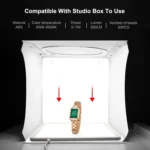 PULUZ 20cm LED Shadowless Light Pad for Photo Studio Box - Image 8