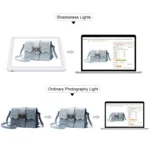PULUZ Mini LED Photography Shadowless Light Lamp Panel Pad + Studio Shooting Tent Box, Acrylic Material, 20cm x 20cm Effective Area - Image 7