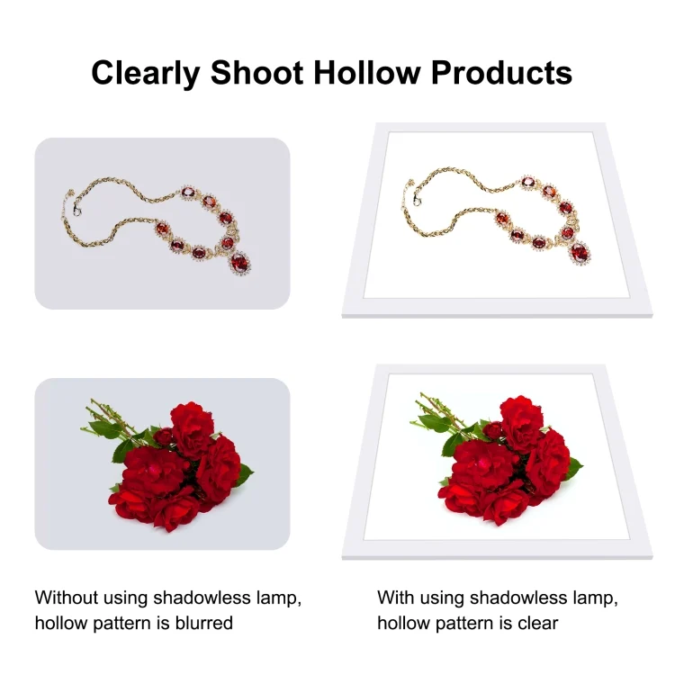 PU5138_4.webp PULUZ 1000LM LED Acrylic No Polar Dimming Shadowless Light Pad with Switch for 40cm Photo Studio Box - Image 5