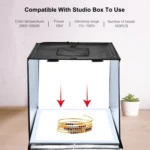 PULUZ 1000LM LED Acrylic No Polar Dimming Shadowless Light Pad with Switch for 40cm Photo Studio Box - Image 8