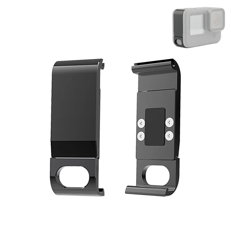 PULUZ Metal Battery Side Interface Cover for GoPro HERO13 Black /12 Black /11 Black /10 Black /9 Black