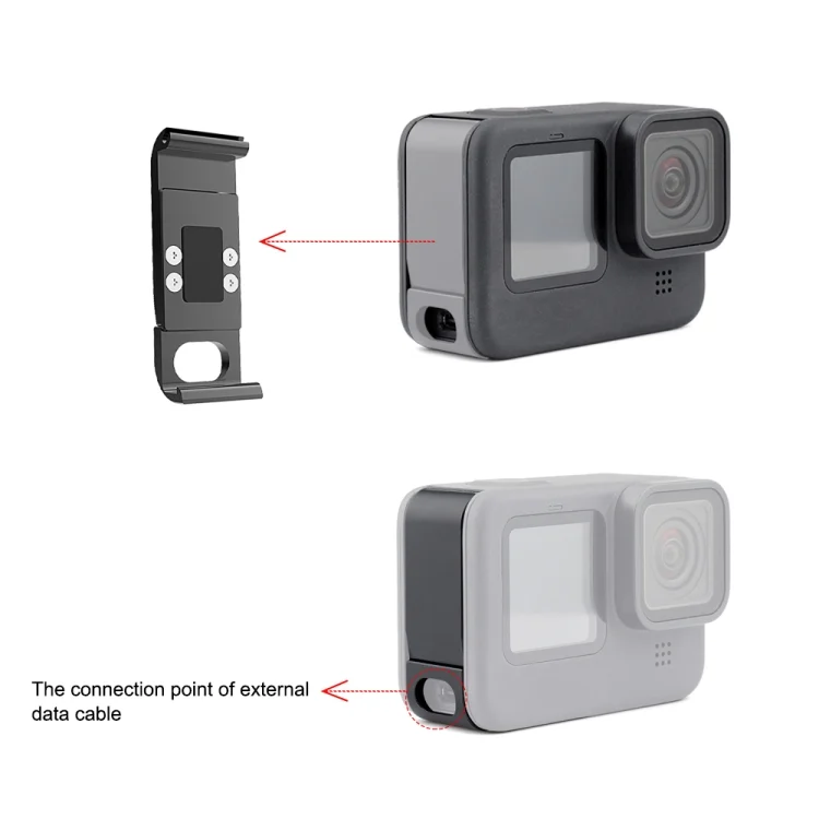 PU517B_3.webp PULUZ Metal Battery Side Interface Cover for GoPro HERO13 Black /12 Black /11 Black /10 Black /9 Black - Image 6