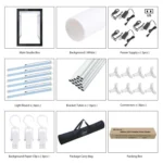 PULUZ 2m 240W 5500K Photo Light Studio Box Kit for Clothes / Adult Model Portrait - Image 10