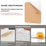 PULUZ 29cm Photography Acrylic Reflective Display Table Background Board - Image 3