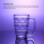 PULUZ 29cm Photography Acrylic Reflective Display Table Background Board - Image 5