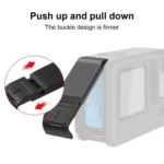 PULUZ for GoPro HERO12 Black /11 Black /10 Black /9 Black Silicone Protective Case + POM Side Interface Cover with Wrist Strap & Lens Cover - Image 3