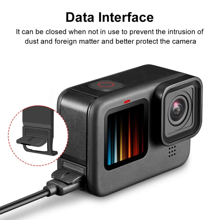 PU542B_2.webp PULUZ POM Plastic Battery Side Interface Cover for GoPro HERO13 Black /12 Black /11 Black /10 Black /9 Black - Image 3