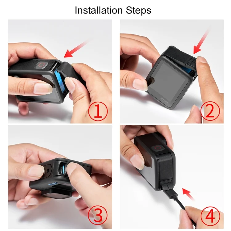 PU542B_6.webp PULUZ POM Plastic Battery Side Interface Cover for GoPro HERO13 Black /12 Black /11 Black /10 Black /9 Black - Image 7