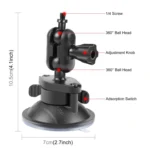 PULUZ 1/4 inch Magic Arm Suction Cup Mount - Image 2