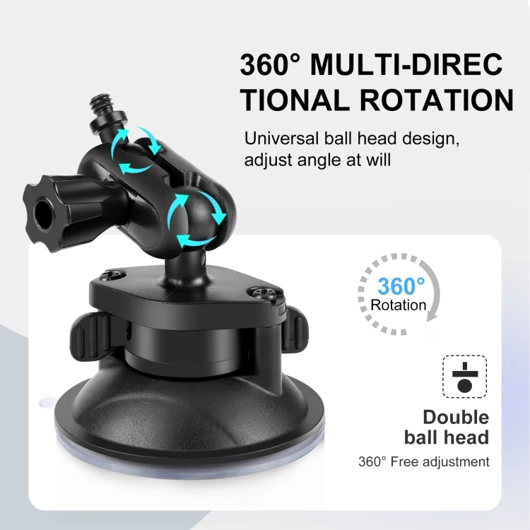 PU544B_3.webp PULUZ 1/4 inch Magic Arm Suction Cup Mount - Image 4