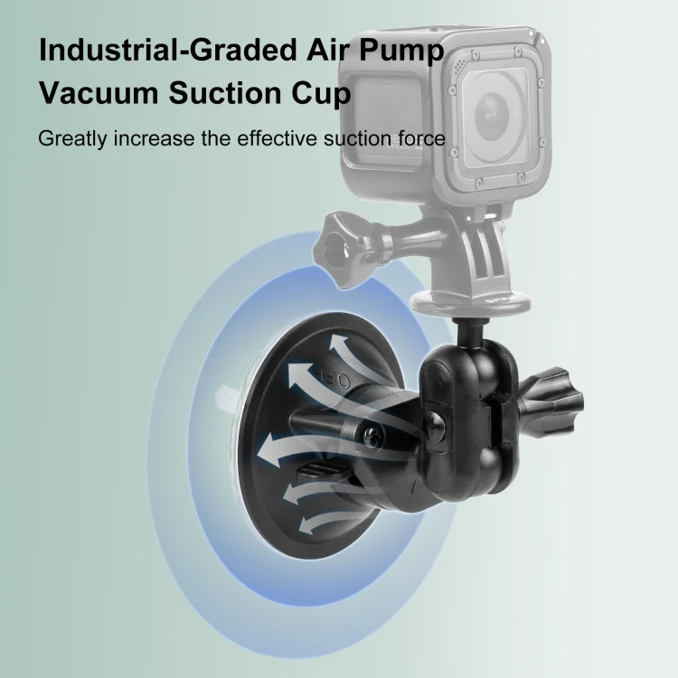 PU544B_4.webp PULUZ 1/4 inch Magic Arm Suction Cup Mount - Image 5