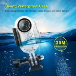 PULUZ 30m Underwater Waterproof Housing Protective Case for Insta360 GO 2, with Base Adapter & Screw - Image 5