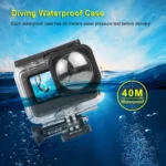 PULUZ 40m Waterproof Housing Protective Case with Buckle Basic Mount & Screw for GoPro HERO12 Black /11 Black /11 Black Mini /10 Black /9 Black Max Lens Mod - Image 4