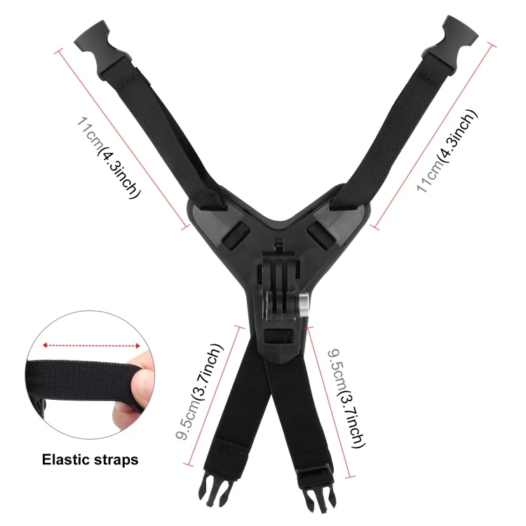 PU579B_2.webp PULUZ Motorcycle Helmet Chin Strap Mount for GoPro, DJI Osmo Action and Other Action Cameras - Image 4