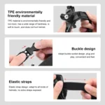 PULUZ Motorcycle Helmet Chin Strap Mount for GoPro, DJI Osmo Action and Other Action Cameras - Image 6