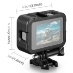 PULUZ Chargeable PA Frame Mount Cage with Cold Shoe Base Slot for GoPro HERO13 Black /12 Black /11 Black /11 Black Mini /10 Black /9 Black - Image 3