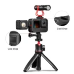 PULUZ Chargeable PA Frame Mount Cage with Cold Shoe Base Slot for GoPro HERO13 Black /12 Black /11 Black /11 Black Mini /10 Black /9 Black - Image 4