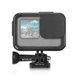 PULUZ Chargeable PA Frame Mount Cage with Cold Shoe Base Slot for GoPro HERO13 Black /12 Black /11 Black /11 Black Mini /10 Black /9 Black - Image 6