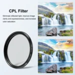 PULUZ 52mm CPL + UV Lens Filter with Adapter Ring for GoPro HERO12 Black /11 Black /11 Black Mini /10 Black /9 Black - Image 5