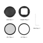 PULUZ 52mm CPL + UV Lens Filter with Adapter Ring for GoPro HERO12 Black /11 Black /11 Black Mini /10 Black /9 Black - Image 7